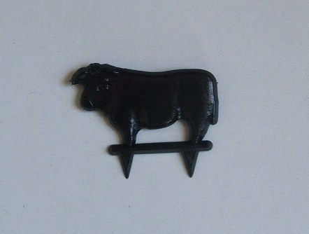 Steer Steak Marker - Black - Click Image to Close